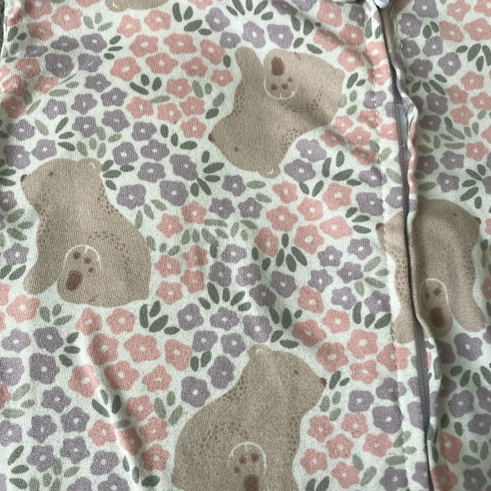 ❣️2 for $10 - BearPaw Pink and Gray Footies One Piece